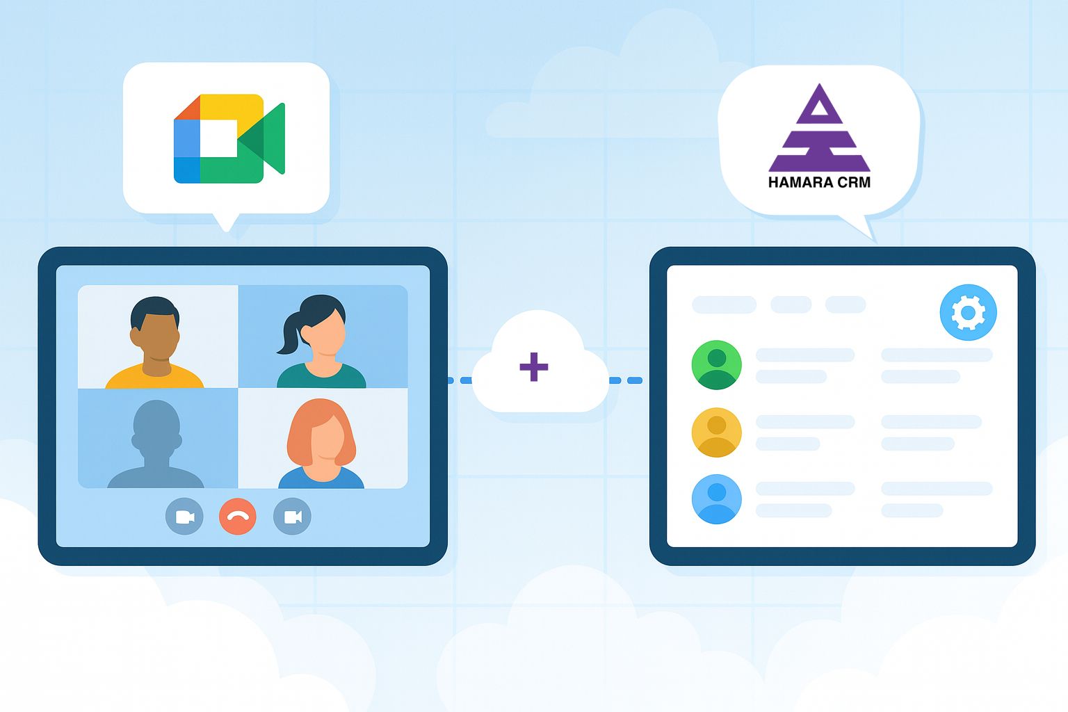 Google Meet Integration in Hamara CRM